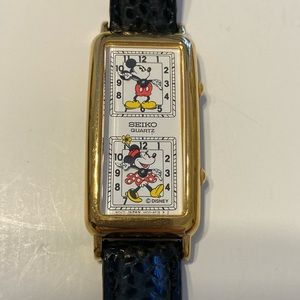 COPY - Seiko Dual Face Mickey & Minnie Mouse Watch